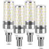 Vicloon Lampadine LED E14 10W, 4Pcs Mais E14 LED, Equivalente 100W Lampada Alogena, Luce Lampadine Risparmio Energetico, Bianco Caldo 3000K, 1300LM, Senza Sfarfallio, Non Dimmerabile, AC 175-265V