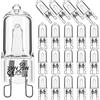 Niniang Set di 20 lampadine alogene G9, lampade alogene trasparenti da 25 W, dimmerabili, 2800 K, caldo, per lampadari, pendenti, luci di paesaggio, 25 W