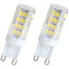 WOLTHID G9 Lampadina Led 5W 220V Ac Bianco Naturale 4000K 360° Angolo Fascio G9 Luce Led T4 Base Bi-pin per Lampadario Illuminazione Pensile Armadio, 5W-2PCS, Bianco Naturale