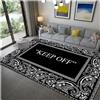 PASPRT Tappeto Keep Off Tappetino Stampato Arredamento Tappeto Area Soggiorno Tappeti Camera Da Letto Comodino Finestra A Baia Tappeto Halloween Regalo Di Natale 80X120Cm