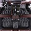 Muchkey Tappetini Abitacolo Auto per Audi | A1 A3 A4 A4L A5 A6 A6L A7 A8 S3 S5 S6 S7 S8 Q2 Q3 Q5 Q7 TT R8 RS e-tron Personalizzare Tappetino Nero Beige