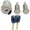TKSE Set Cilindro Serratura Per Portiera Auto, Cilindro Serratura Per Portiera in Metallo Sicuro Affidabile Robusto Interruttore di Accensione Cilindro Cilindro di Blocco Sostituzione Per Fiat Doblo MK2