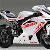 Generico Kit grafica completa RACING compatibile con Aprilia yamaha mv agusta suzuki gilera UNIVERSALE decalcomania moto scegli colore mod.2 cod.1867 (032 Rosso)