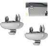 Ruayia 2 clip parasole per auto, supporto parasole per auto, supporto antiriflesso per parasole, accessori per auto e parasole, ganci per A1 A3 A4L A5 A6L A7 Q3 Q5 - grigio