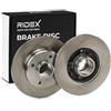 RIDEX 82B0380 2x Disco freno Posteriore senza viti/bulloni senza cuscinetto ruota senza anello sensore ABS Compatibilità con PEUGEOT 207 WA, WC