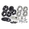 H&R Set di Distanziali per ruote DRA-sistema 40mm per asse - Interasse 4x108 - Mozzo 57,1mm - Bulloni M14x1,5 - compatibile con Audi - Nero
