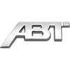 Generico Adesivo con stemma for griglia anteriore dell'auto, logo ABT in metallo 3D(Sticker Chrome,81mm x32mm)