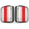 ETUKER 2x LED Fari Posteriori Trattore Agricolo Rimorchio 12/24v 5 Funzioni Impermeabile CE Luci Carrello Rimorchio