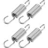 X AUTOHAUX Molla di ritorno del pedale del freno per moto, color argento, lunghezza 6 cm, 4 pezzi