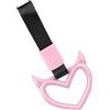 Generic Cinghia Per Maniglia Auto - Ornamento Per Gancio Di Traino Posteriore A formaa Di Cuore | Anello Di Presa Appeso Stile Diavolo, Accessorio Universale Per Ciondolo Drift Per Decorazioni Interne