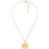 Generic Collana con fiori di nascita combinati per mamma e figlia, gioiello inciso