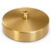 PUNTO ES LIGHTING Rosone da Soffitto Oro Opaco 120 x 25 mm - Copertura da Soffitto e Supporto per Lampada 1 Pezzo con Kit di Montaggio in Acciaio 0,7 mm