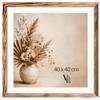 Velora Home&Living VELORA H&L Cornice Foto Legno Bruciato 40 x 40 cm - Cornice in Legno con Plexiglass Trasparente, Portafoto da Parete, Cornice per Poster, Fotografie, Puzzle, Diplomi e Certificati