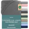 Twinzen - Lenzuolo Sotto con Angoli 100x200cm - 100% Microfibra