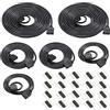 HAXIHA 6 Pezzi Cavo di Estensione per Striscia LED,4 Pin Connettori Striscia LED,RGB Prolunga Nastro,Cable Estensore Connettore,per RGB LED Strip,1M/2M/3M (Nero)