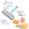 XiaoShenLu Fondant Ribbon Cutter Strip Embosser Roller Set Sugarcraft Cake Decorating Craft