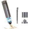 Genius Invictus ONE Table, Set 7 Pezzi Mini Aspirapolvere a Batteria 2 in 1 per Auto Tavolo PC Aspirapolvere Auto Pompa Aria Soffiatore Aria Durata Fino a 20 Min Filtro HEPA Ricarica Rapida A06883