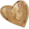 com-four® Piatto decorativo in legno di mango, ciotola in legno a forma