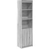 vidaXL Credenza Grigio Sonoma 50x35x180 cm in Legno Multistrato, Mobile, mobiletto Laterale, mobiletto portaoggetti Alto, mobiletto portaoggetti
