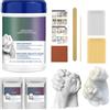 Lunaobrik Kit Calco Mani Coppie - Polvere Modellante, Fusione 3d Alginato | Scultura Realistica Matrimonio, Stampaggio Artistico Bambini, Set Regalo Originale Amici Impronta Gesso Creativo Formatura