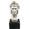 GINGERSHOPONLINE Busto Statua Design: Dante Alighieri (Base in Marmo) - Riproduzione busto, scultura in marmo e resina - circa 17 cm, 850 gr. - Prodotto Made in Italy - Idea Regalo Casa