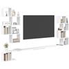 vidaXL Mensola per TV da Muro Bianco 180 x 15 x 94 cm, Soggiorno, Mobili Moderni, Mensole a Muro & Consolle, Mensola Flottante, Storage per Organizzazione Casa