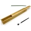 CBRVTY Supporto per bastoncini di incenso, in bambù, per meditazione, yoga, interni ed esterni (3,1 cm, 1 pezzo con scatola)