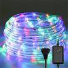 Sonnewelt - Tubo luminoso LED da 10 m, 240 LED, con timer, parte esterna impermeabile, con funzione di memoria, colorato…