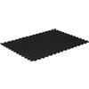 Générique Piastrella in gomma nera 12 mm 90 x 120 cm, lastra in gomma antiscivolo per palestra, garage e giochi, assorbe gli urti e riduce il rumore, facile