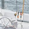 Hidyliu Portacanna da Pesca a Tre Poli, Robusta Staffa di Montaggio Laterale con Viti per Garage o Deposito in Barca, Design di Facile Accesso, Realizzato in PP, Dimensioni 8,66 * 12,00 Pollici