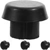 Toddmomy 4 Pezzi Tappo di estremità per Stecca da Biliardo Nero in ABS, Protezione per Punta Design Classico, Accessorio per Stecca da Pool per Partite di Biliardo