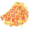 POPETPOP Cuffia da Nuoto Petali di Fiore Giallo a Doppio Strato Donna Alta Elasticità e Protezione Chioma per Vacanze Estive in Spa e Parchi Acquatici