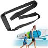 xiruiubao Cinghia Tavola da Surf,Regolabile e Portatile Tracolla Tavola SUP,Accessori SUP per Tavole Surf Kayak Paddle Longboard,Nylon Resistente all'Usura,Nero