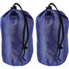 Healeved 2 Pezzi Sacco Coulisse per Piumino Oxford 600d Resistente All'umidità, Riutilizzabile, Dimensioni 19x32 Cm, per Campeggio e Palestra