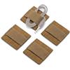 Generic 4PCS Organizer Cavi Casco, Holder Hook Loop in Nylon 500D | Retro Elastico 5x5cm for Cavi Headset E Radio Su Caschi Style FAST MICH