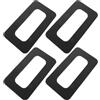 USHOBE 4 Pezzi Adattatore Base Pinna Paddle Board in PVC Nero 9 Pollici Connettore per Fessura Pinna per Accessori SUP per Avventure in Fiume e Oceano