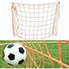 Hominas Rete da Calcio per Allenamento 7,5 x 2,5 m in Polietilene (Arancia)