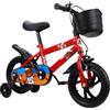 Cryfokt Bicicletta Bambini 12 Pollici, Bici per Bambini Altezza Regolabile con Rotelle e Cestino, for e Bambine da 3 a 6 Anni