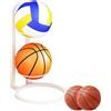 Générique Supporto per pallacanestro, supporto per pallacanestro da calcio | Supporto organizzatore di palline multistrato, scaffale multifunzionale per camera da letto, soggiorno, camera da letto
