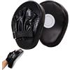 Bavooty Colpitori Boxe,Boxing Mitt Pads,Pao Muay Thai Pad,Guanti da passata in PU,Cuscinetti per Kickboxing,Paracolpi Boxe,Focus Pads,Cuoio Curvo Colpitore,per kickboxing,Muay Thai,karate,taekwondo,1 paio
