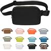 VOROLO Marsupio per donne e uomini, borsa a tracolla da cintura, nero, One Size, 1 marsupio