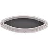 Xiuganpo Oblò Ovale Finestra Oblò Marino Impermeabile Anti UV per Yacht Barche 465x200mm