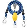 Gungtj Imbracatura da traino per sci acquatici, connettore rapido per barca, 300 x 8 x 8 cm, di traino versatile, imbracatura a tubo trainabile per principianti, appassionati di sport, adulti