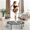 ONETWOFIT Mini trampolino da 106,7 cm per adulti, silenzioso, mini trampolino per esercizi al chiuso, fitness, rimbalzo elastico per esterni, capacità di carico: 150 kg, per palestra e casa