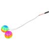 MAGICLULU 2sets Palline Fitness Arcobaleno con Bastone Rosso per Esercizi Spalle e attività Outdoor Palla da Ginnastica Colorata per Rafforzare Core ed Equilibrio Corda Palestra Senza Fili