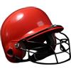 QUILSTM Casco da softball antiurto per combattimenti per adulti e uomini per fornire protezioni avanzate durante i giochi e gli allenamenti Fastpitch Casco da , Rosso , 31x21x21cm