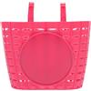 LIGHTAOTAO Cestino per Bicicletta in Plastica Rosa, Resistente all'Acqua e Facile da Attaccare, per Bicicletta Anteriore e Portaoggetti