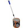 Fzaqwen Raccoglipalline da Tennis Tavolo Raccoglitore Palline Collezionatore Cestino Strumento con Manico Telescopico in PC Nylon Metallo Adatto per, Orange L5 Nylon