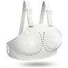 KiBcsLic Paraseno da Scherma Sagomato Protezione Petto da Scherma Resistente Agli Urti Corpetto Protettivo con Fibbie per Schermitrici, Sportive , Bianco , XS