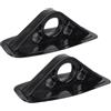 HOMOBABE Supporto per Pagaia in PVC Nero Design Multi Fori, Base Doppia per Montaggio Tenda da Sole, Accessori per Kayak e Canoa, Facile da Usare, Confezione da 2 Pezzi